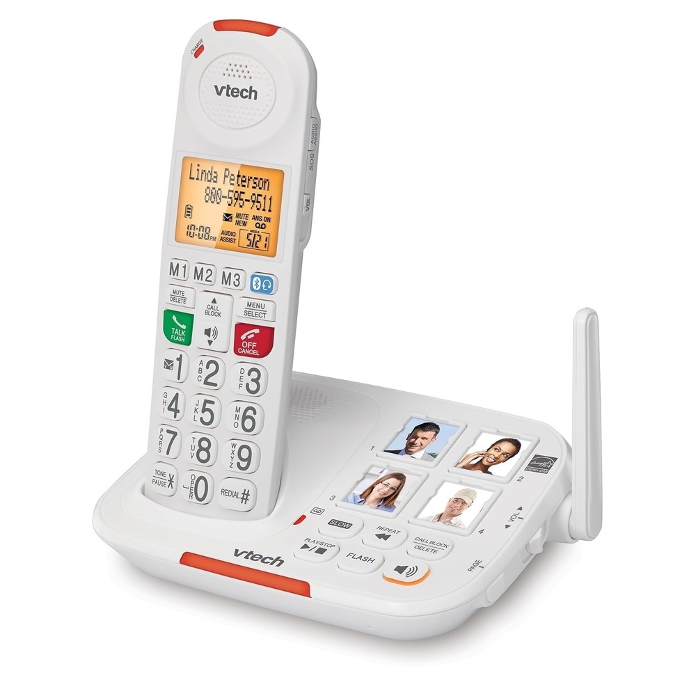 VTech Amplified Cordless Senior Phone Answering‎ Machine Call Blocking 90dB Big